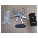 Leatherman Charge+ Multi-Tool - 19 Tools for Camping & Fishing, Silver Stainless Steel with Nylon Sheath - Missing 2 screwdriver bits