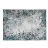 Harmony Gray 5 ft. x 7 ft. Abstract Indoor Machine Washable Area Rug