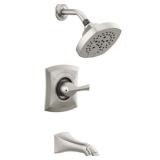 Delta Pierce Single-Handle 5-Spray Tub and Shower Faucet in Spot Shield Brushed Nickel