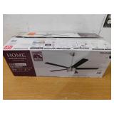 Home Decorators Collection Merwry 52 in. Integrated LED Indoor Brushed Nickel Ceiling Fan with Light Kit and Remote Control