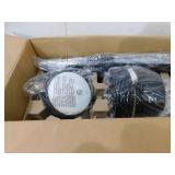 Hampton Bay Mena 54 in. White Color Changing Integrated LED Indoor/Outdoor Matte Black Ceiling Fan with Light Kit