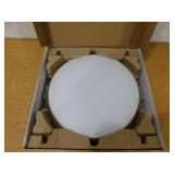 Commercial Electric 15 in. Brushed Nickel Integrated LED Dimmable Selectable CCT Flush Mount Indoor Ceiling Light