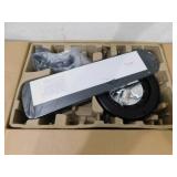 Hugger 52 in. LED Indoor Black Ceiling Fan with Light Kit