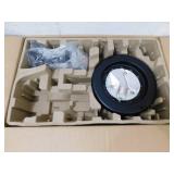 Hugger 52 in. LED Indoor Black Ceiling Fan with Light Kit