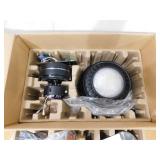 Hugger 52 in. LED Indoor Black Ceiling Fan with Light Kit