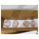 JONATHAN Y Modernist Globe 34 in. 4-Light Brass Gold/Black LED Vanity Light with Frosted Glass