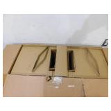 Hampton Bay Boswell Quarter 5-Light Black Industrial Linear Island Hanging Chandelier for Kitchen Islands and Dining