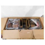 Hampton Bay Boswell Quarter 5-Light Black Industrial Linear Island Hanging Chandelier for Kitchen Islands and Dining