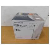 Hampton Bay Carver 58 in. Black Downbridge Floor Lamp