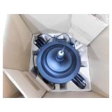 Hampton Bay Carver 58 in. Black Downbridge Floor Lamp