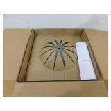 13 in. 2-Light Oil Rubbed Bronze Flush Mount with Frosted Glass Shade (2-Pack)