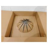 13 in. 2-Light Oil Rubbed Bronze Flush Mount with Frosted Glass Shade (2-Pack)