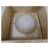 13 in. 2-Light Oil Rubbed Bronze Flush Mount with Frosted Glass Shade (2-Pack)