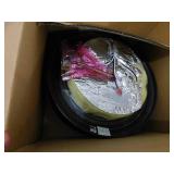 13 in. 2-Light Oil Rubbed Bronze Flush Mount with Frosted Glass Shade (2-Pack)