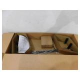 Hampton Bay Highgate 6-Light Matte Black Chandelier without Glass Shade