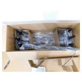 Hampton Bay Highgate 6-Light Matte Black Chandelier without Glass Shade