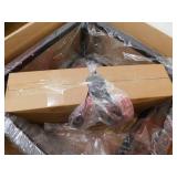 Hampton Bay Boswell Quarter 20 in. 5-Light Distressed Black Farmhouse Pendant for Kitchen or Entryway