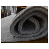 Piper Grey 5 ft. x 7 ft. Solid Polyester Area Rug