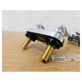 Glacier Bay Constructor 4 in. Centerset Double-Handle Low-Arc Bathroom Faucet in Polished Chrome