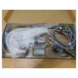 Glacier Bay Kagan Stainless Steel 15 in. H Pull Down Sprayer Kitchen Faucet with 360° Swivel Spout