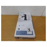 MOEN Korek Single Hole Single-Handle Bathroom Faucet with Drain Kit Included in Matte Black