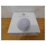 Google Nest Thermostat - Smart Programmable Wi-Fi Thermostat - Snow