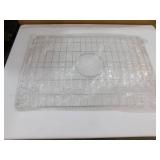 DEERVALLEY Glen White Rectangular Fireclay 27 in. Single Bowl Undermount/Drop-In Kitchen Sink with Basket Strainer and Sink Grid