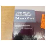 Home Decorators Collection Classic Farmhouse 23.625 in. W x 8.25 in. D Barn-Wood Finish MDF Quick Mount Bracket Decorative Wall Shelf