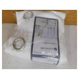 Zenna Home 72 in. Rustproof High-Grade Stainless Steel Dual Mount Curved Shower Curtain Rod in Brushed Nickel WITH CURTAIN