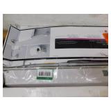 ASSORTED TOWEL BAR LOT WITH SHOWER CURTAIN.