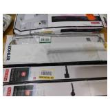 ASSORTED TOWEL BAR LOT WITH SHOWER CURTAIN.