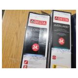 ASSORTED TOWEL BAR LOT WITH SHOWER CURTAIN.