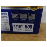 QEP Xtreme White 1/16 in. Clip, Part A of Two-Part Tile Leveling System 500-Pack