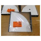 (3) Jeffrey Court Aroma White 7.5 in. x 7.5 in. Matte Resin Wall Mount Corner Shelf Tile