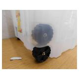 (2) HDX 77 Gal. Tough Storage Tote with Wheels in Clear