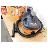 RIDGID 4 Gallon 5.0 Peak HP Portable Shop Vacuum Wet Dry Vac with Fine Dust Filter, Locking Hose and Accessory Attachments