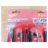 NEW - Milwaukee Phillips/Slotted Flat Head Hex Drive Screwdriver Set with Tri-Lobe Handle (6-Piece)