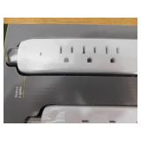 4 ft. Multiple Outlet and Wall Mounted Surge Protector Set (3-Pack)