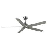 Bellmore 56 in. Indoor Brushed Nickel Ceiling Fan with DC Motor