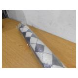 StyleWell Black and White 5 ft. x 7 ft. Diamond Vinyl Area Rug