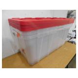 (3) HDX 57 Gal. Tough Storage Tote
