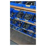 Extensive Collection of Used Bicycle Parts in Bins