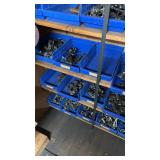 Extensive Collection of Used Bicycle Parts in Bins