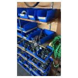 Extensive Collection of Used Bicycle Parts in Bins