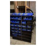 Collection of Used Bicycle Parts in Storage Bins