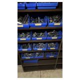Collection of Used Bicycle Parts in Storage Bins