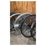 Set of 8 Assorted 20" Bicycle Wheels