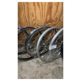 Set of 8 Assorted 20" Bicycle Wheels