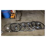 Collection of 7 Bicycle Wheels - 26â Size