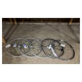 Set of 5 Bicycle Wheels with Quick Release